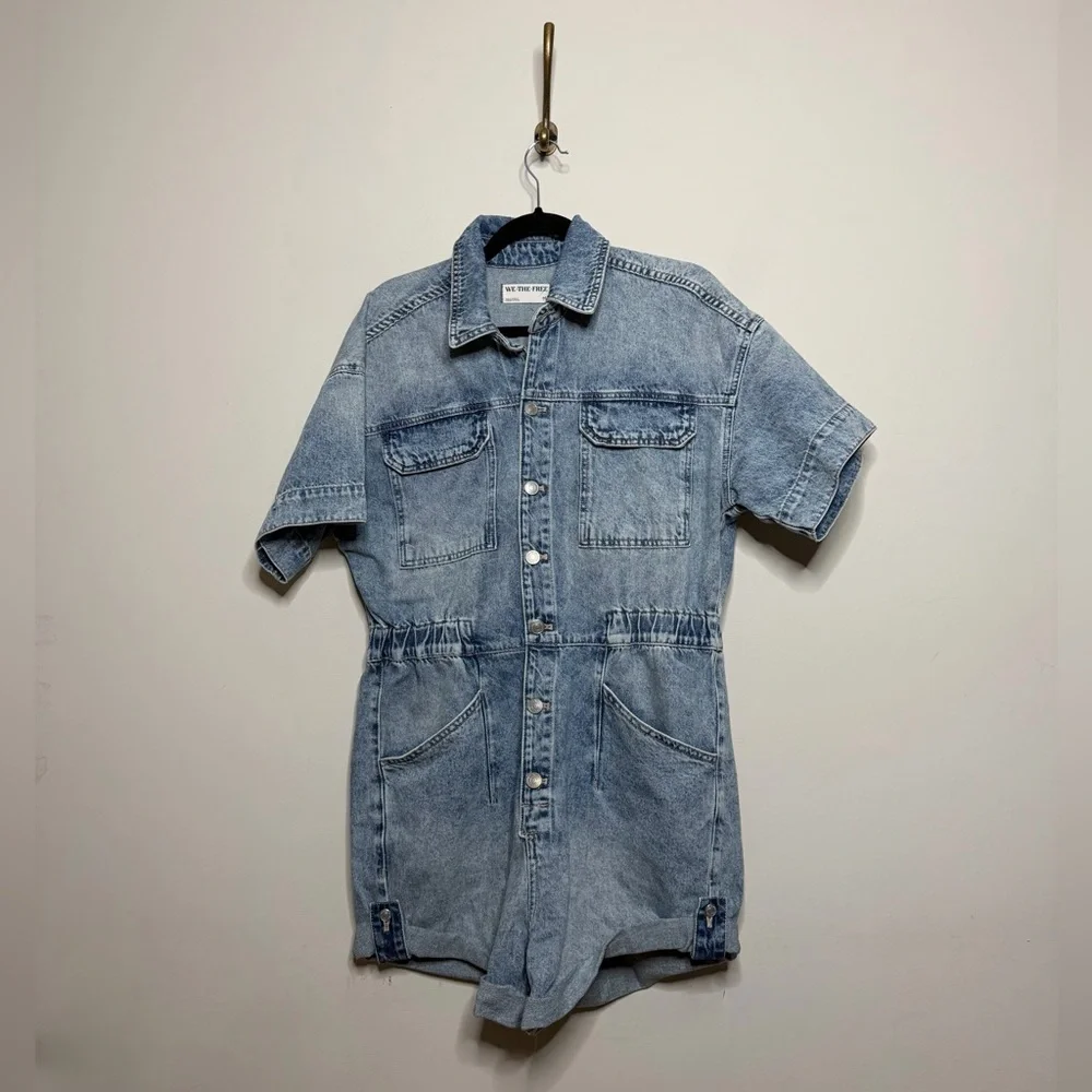 Free People Marci Denim Overall